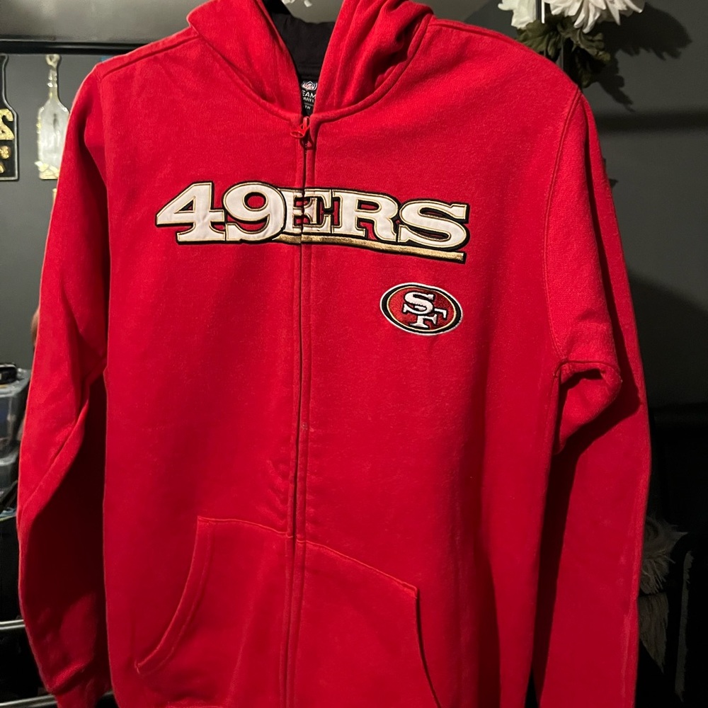 49ers youth hooded jacket
